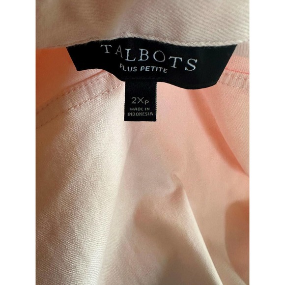 Talbots Classic Pink Denim Jean Jacket Women's Plus Size 2X 2Xp Plus Petite - Picture 6 of 10